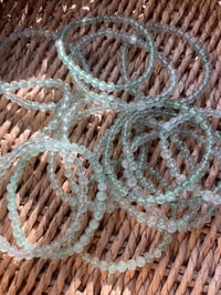 Image 1 of Green Strawberry Quartz Crystal Bracelet