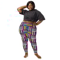 Image 3 of Colorful Grid Leggings
