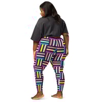 Image 2 of Colorful Grid Leggings