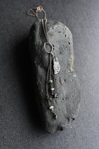 Image 3 of Dancing in Water Silver Turquoise Necklace