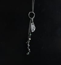 Image 1 of Dancing in Water Silver Turquoise Necklace