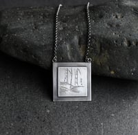 Image 2 of Dreaming in the Woods Silver Etched Necklace