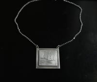 Image 1 of Dreaming in the Woods Silver Etched Necklace