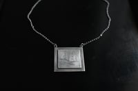 Image 4 of Dreaming in the Woods Silver Etched Necklace