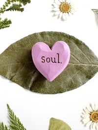 Image 3 of Soul - Mini Wood Burned Heart