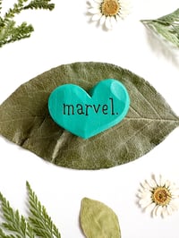 Image 3 of Marvel - Mini Wood Burned Heart