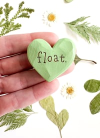 Image 1 of Float - Mini Wood Burned Heart