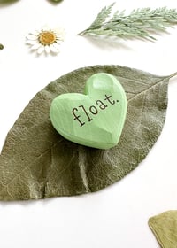 Image 2 of Float - Mini Wood Burned Heart