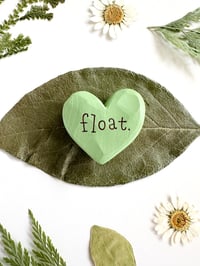 Image 3 of Float - Mini Wood Burned Heart