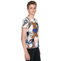Image 4 of Benny in Blue Youth Crew Neck T-shirt