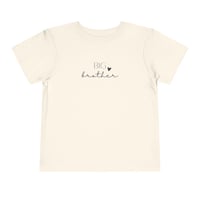 Image 2 of Big Brother Toddler Tee — Cute Announcement Shirt with Heart
