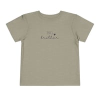 Image 1 of Big Brother Toddler Tee — Cute Announcement Shirt with Heart