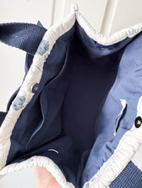 Image 4 of Upcycled Cotton Mini Tote Bag 