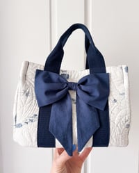 Image 2 of Upcycled Cotton Mini Tote Bag 