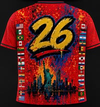 Image 2 of World Cup 2026 New Jersey Host City Soccer Jersey | Limited Edition NJ Fan Gear (Red)
