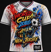 Image 1 of World Cup 2026 New Jersey Host City Soccer Jersey | Limited Edition NJ Fan Gear (White)