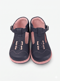 Image 3 of Blue with Double Pink Tie