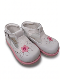 Image 3 of White Leather, Floral