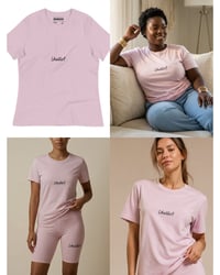 Pale Pink “Hello” T-Shirt – Soft Luxury Everyday Essential