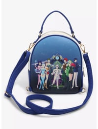 Image 2 of Pretty Guardian Sailor Moon Sailor Guardians & Black Moon Reversible Mini Backpack