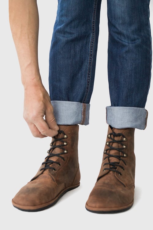 Image of Stride boots in Wax Brown