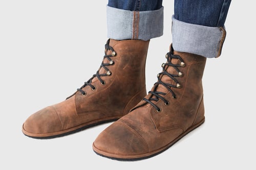 Image of Stride boots in Wax Brown
