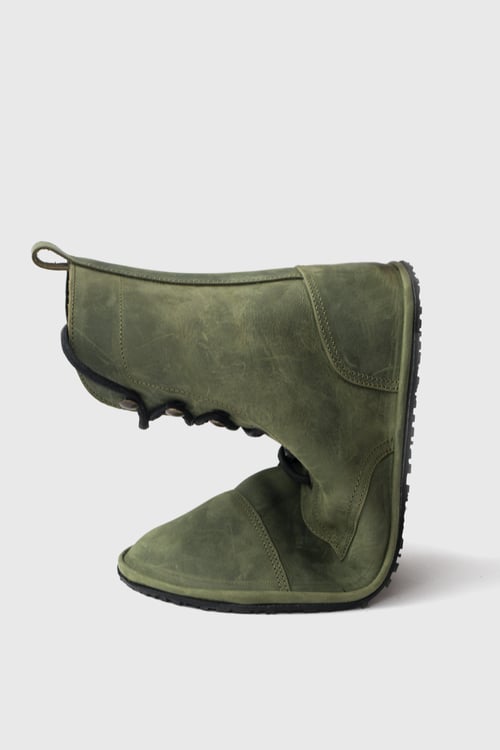 Image of Stride boots in Waxed Green