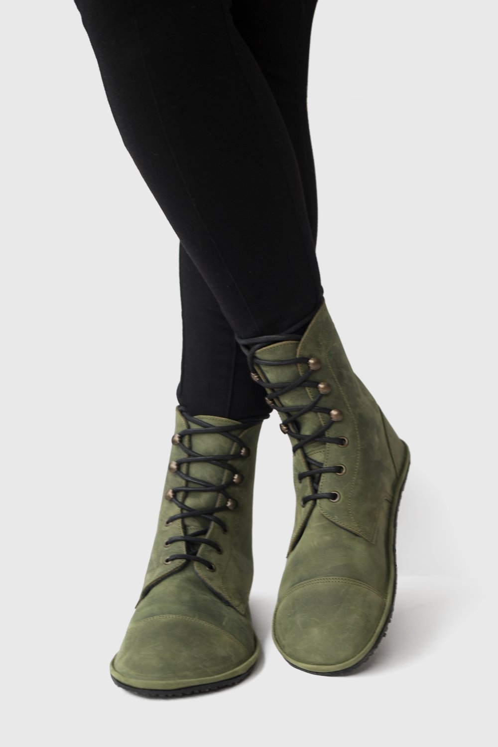Image of Stride boots in Waxed Green