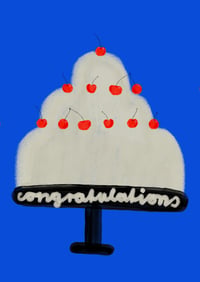 Image 3 of Postkarte - congratulations / Kirschenkuchen