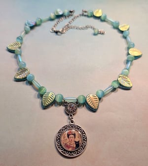 Image of MI FRIDUCHA! ~ Hand Beaded Frida Necklace #6