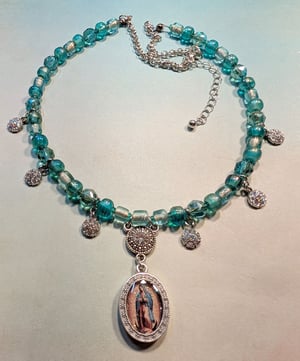 Image of MI LUPITA! ~ Hand Beaded Guadalupe Necklace #4