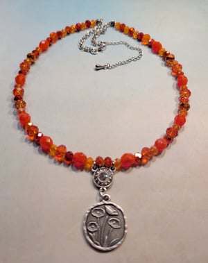 Image of POPPIES! ~ Hand Beaded Poppy Necklace #2dsdf
