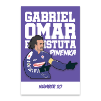 Batistuta Base Pin Badge - 50 Available 