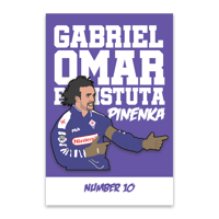 Batistuta Gold Glitter 1 of 1 Pin Badge 