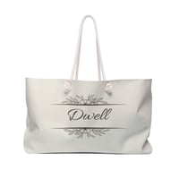 Image 1 of Dwell Warm Ivory Weekender Tote Bag for Travel & Church Retreats