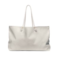 Image 2 of Dwell Warm Ivory Weekender Tote Bag for Travel & Church Retreats