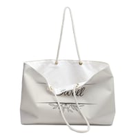 Image 3 of Dwell Warm Ivory Weekender Tote Bag for Travel & Church Retreats