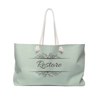 Image 1 of Restore Sea Glass Weekender Tote Bag for Travel & Church Retreats