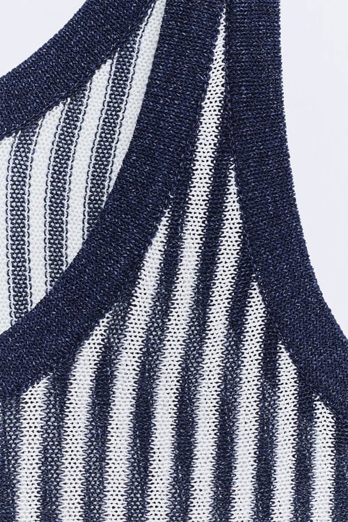 Image of 1-Top Sunset Navy Stripes