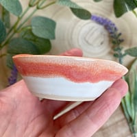 Image 2 of Heart Shaped Papaya Ceramic Trinket Dish 