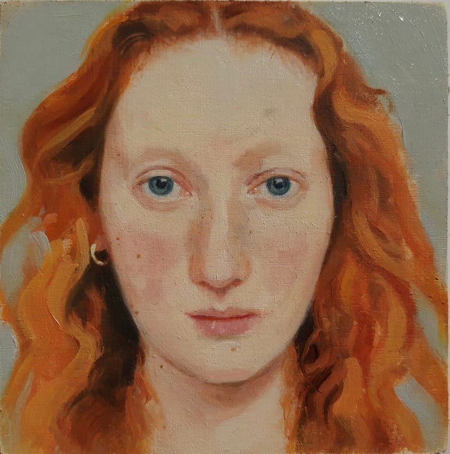 Clementine ~ Original oil painting on wooden panel 