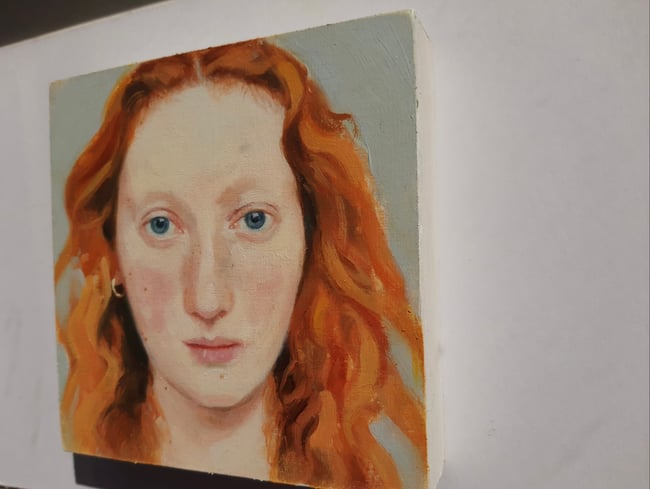 Clementine ~ Original oil painting on wooden panel 