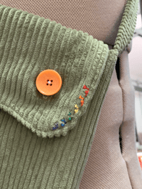 Image 2 of Sac bandoulière petit format - velours côtelé