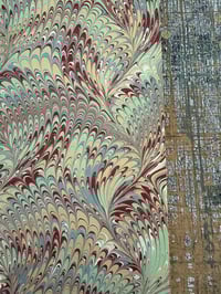 Image 8 of Marbled Paper #54 large nonpareil wave