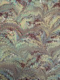 Image 7 of Marbled Paper #54 large nonpareil wave