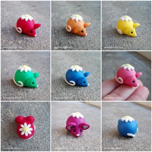 Set of 7 Rainbow Daisy Sugarmice