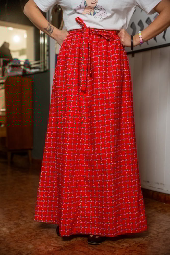 Image of Gonna lunga lunga a fiori