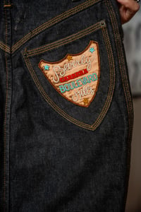 Image 3 of Gonna in denim nera
