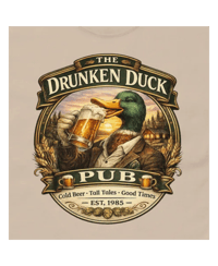 Image 1 of Drunken Duck Pub Funny Bar T-Shirt