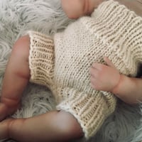 Image 3 of Wool roving diaper shorts